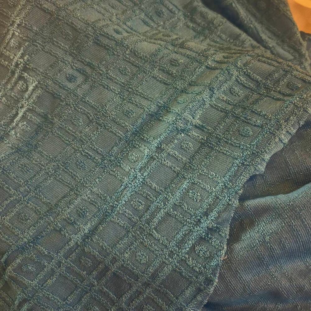 Fabric, Turquoise Terry Cloth Polyester / Spandex 60" x 3 yds